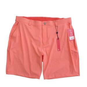 Men's Coral Athletic Shorts with Elastic Waistband